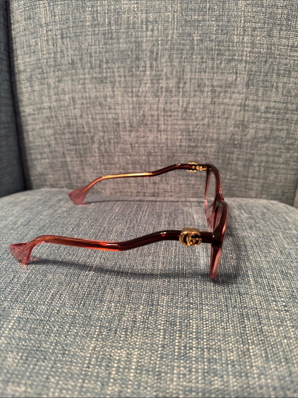 Gucci red ombré Cat-Eye Optical Glasses - Picture 3 of 13